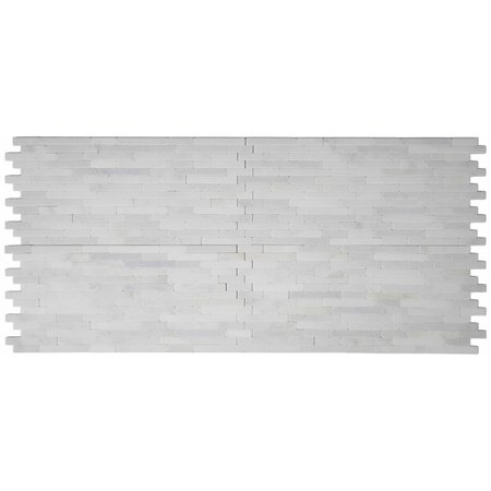 MSI Greecian White Veneer 8 In. X 18 In. X 10 Mm Tumbled Marble Mesh-Mounted Mosaic Tile, 10PK ZOR-MD-0451
